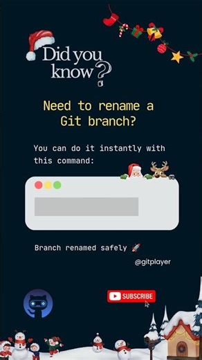 Rename a Git Branch Instantly 🔁 | Gitplayer