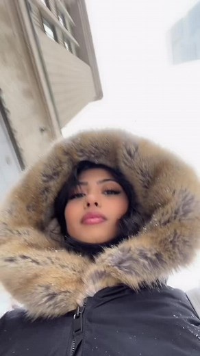 Stylish Winter Fashion: Fur-Lined Hooded Jacket
