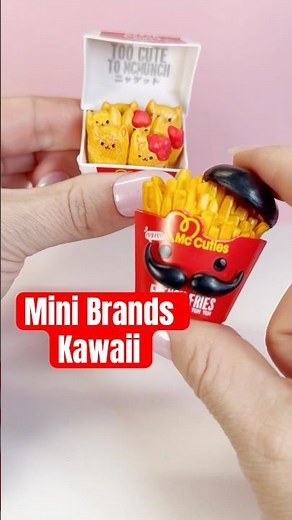 Mini Brands Kawaii! #shorts #minibrands #kawaii #mcdonalds #minis