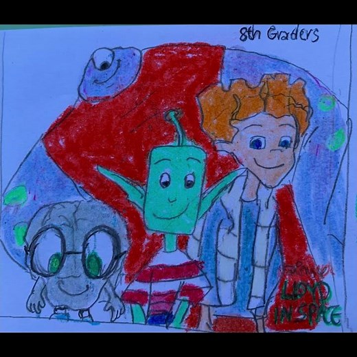 Lloyd in Space with his Best Buds Lloyd Nebulon, Eddie Horton, Douglas McNoggin and Kurt Blobberts