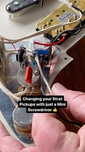Radioshop Pickups on Instagram: "Our Solderless Solution Loaded Pickguard - the easiest way to change your Strat pickups? #guitars #strat #fender #guitarists"