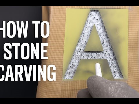 Stone Carving Tutorial | How to Engrave the Letter A