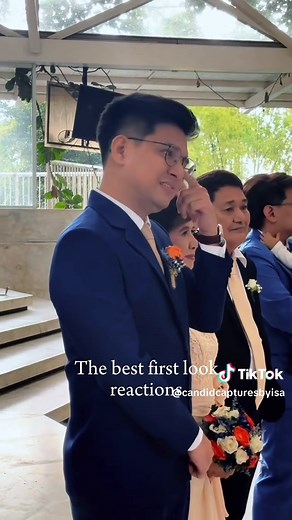 Heartwarming Groom Reaction to Bride's Entrance