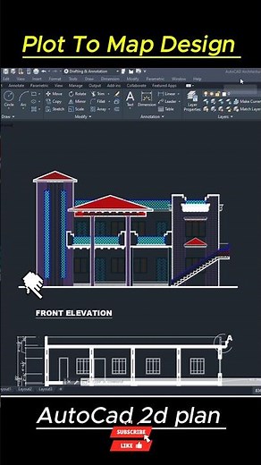 Plot to Map Design in AutoCAD | 2D Drawing Step-by-Step 🏗️ #Map #Autocad