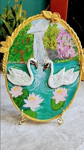 DIY Swan MDF Frame 🦢 | Handmade Wall Decor