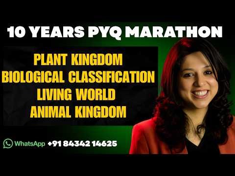 NEET 2026 Biology: 10 Year PYQ Marathon 🚨 Living World to Animal Kingdom | Vani Ma’am NTA #neet2026