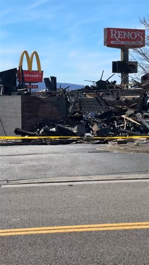 Ethan Offutt is in Wise, Virginia, where a large fire has burned through the Reno’s of Wise restaurant. | WJHL