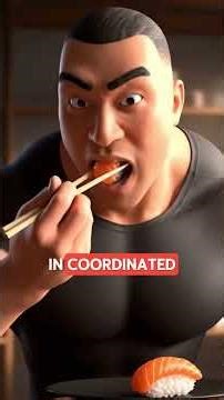 What happens while eating sushi in the human body?#humanbody #medicalanimation #healthfacts