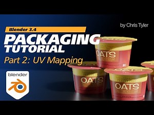 Blender Packaging Tutorial: 2 Label UV Mapping