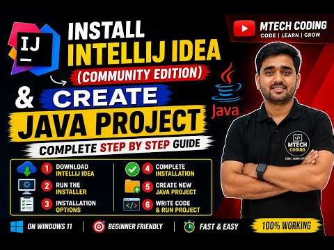 How to Install IntelliJ IDEA and Create Java Project | Beginner Tutorial