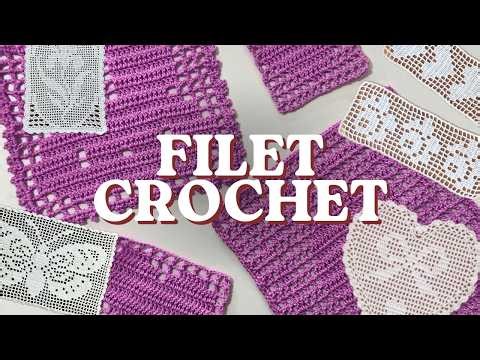 FILET CROCHET ✨ tudo sobre crochê filé + passo a passo (pt-br)