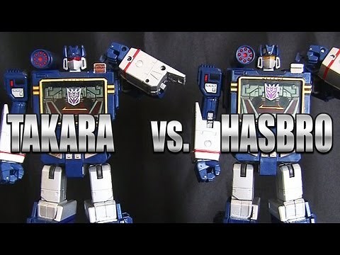 Masterpiece MP-13 TAKARA SOUNDWAVE vs. MP-02 HASBRO SOUNDWAVE Transformers robot review