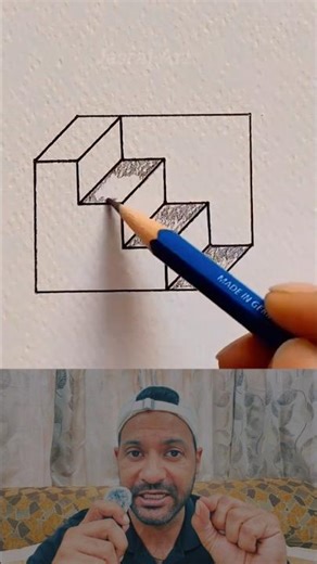 How to draw 3d stairs