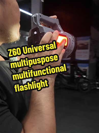 Powerful Black Island Rechargeable Flashlight