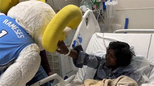 ACC mascots visit Novant Health Hemby Children's Hospital ahead of basketball tournament