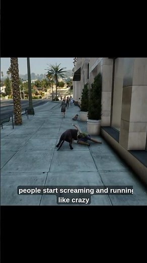 Panther Attacks Girl in GTA 5 😱 | Realistic Animal Mod | GTA 5 #shorts