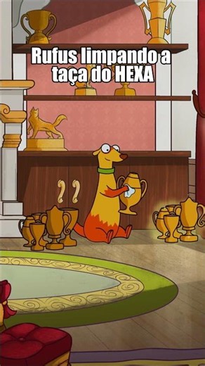 POV: Rufus limpando a taça do Hexa do Brasil na Copa 2026
