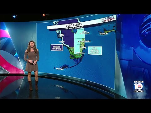 South Florida temperatures to drop to 40s and 30s