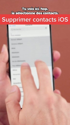 Astuce pour supprimer contacts iPhone facilement !