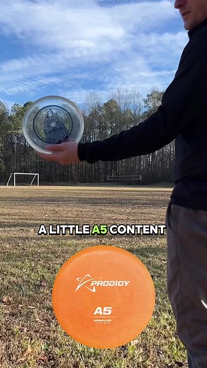 Need to find a new approach? The A5 is a must-try on forehand and backhand shots. This 400 Crystal plastic version is from the Q4 2023 Prodigy Club box. #ProdigyDisc #FindYourFlight #discgolf Shop A5: https://www.prodigydisc.com/collections/a5-approach-disc | Prodigy Disc