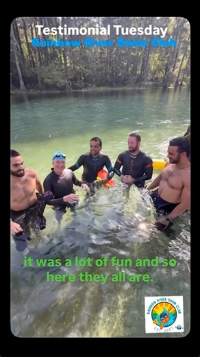 Testimonial Tuesday Rainbow River Swim Club I hope to see you on Rainbow River Swim Thanksgiving edition 11/22 Andrew Owens Jill Schoder Walker | Ows Leo Briceno