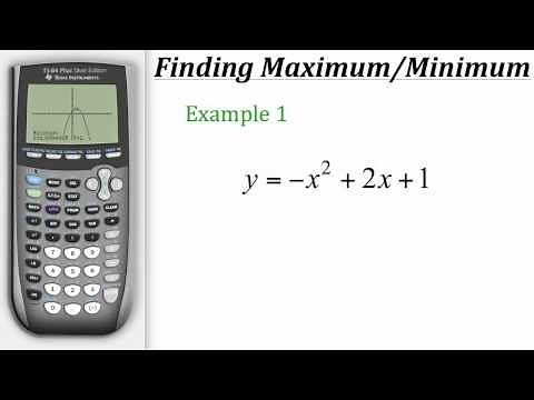 TI Calculator Tutorial: Finding Maximum & Minimum Values