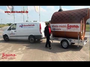 Sauna Spaß das ganze Jahr - Fass (barrel) Sauna - Saunafass