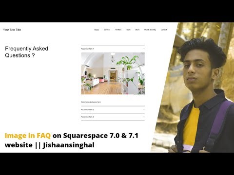 Image in FAQ on Squarespace 7.0 & 7.1 website || Jishaansinghal