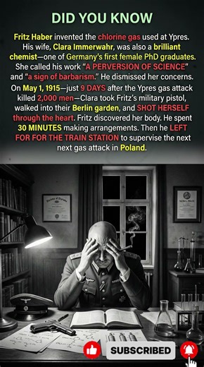 Chemist's Wife Calls Gas Warfare 'Perversion Of Science.' May 1, 1915. This Is What She Did Next...