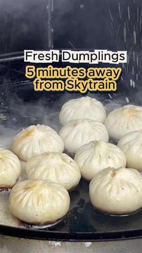 POV: You found the juiciest pan-fried buns 5 mins from King Edward Station! 🥟🏃‍♂️ Is this the best hidden gem in the 604? 📍 Bun and Dumpling (4010 Cambie St) #vancityeats #vancouverfoodie #dumplings #bao #yvreats