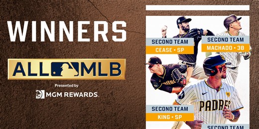 Club-record 4 Padres named to All-MLB Second Team
