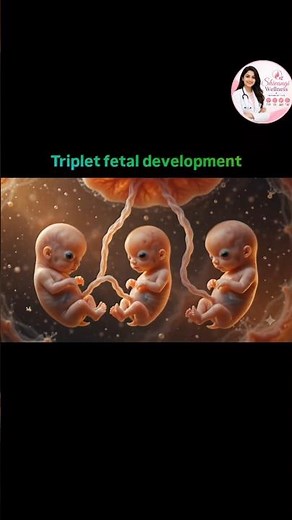 Triplet Baby Development Month by Month👶 #drshivangiwellness #Triplet baby’s development inside womb