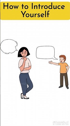 ✅ How to Introduce Yourself in English | Teen Style Q&A Animation #shorts