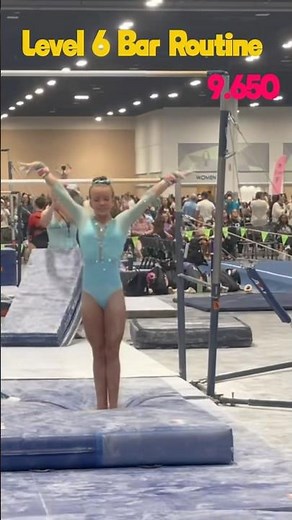 Level 6 Bar Routine 9.650 #fyp #blowup #gymnast #unevenbars #usagymnastics #viral