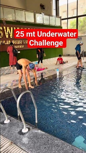 25 Meter Underwater Challenge 🌊 | Can I Do It Without Breathing?