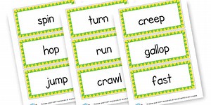 Movement Word Cards