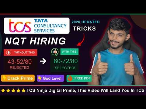 TCS NQT 2026: 80% Fail Because They Skip THIS | God Level Aptitude Tricks