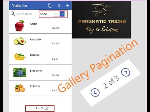 Power Apps - Canvas App Gallery Pagination