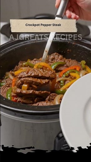 Crockpot Pepper Steak