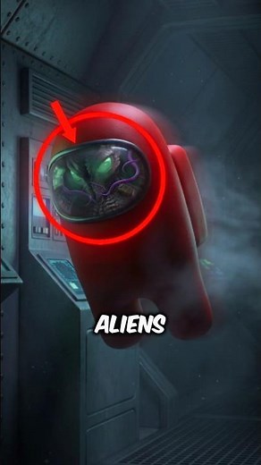The crewmates in Among Us are actually Aliens…👽 #shorts