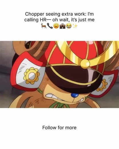 Anime Fans555 on Instagram: "In the middle of the battle against Kaido.where the sky itself was splitting and the ground was shaking like jelly poor Chopper was desperately trying to treat Luffy. “STOP MOVING!! I’M TRYING TO FIX YOU!!” he screamed, hands trembling, sweat flying everywhere. But Luffy, bruised, broken, and still smiling like an idiot, kept trying to get up. “I’m fine, Chopper! I just need one more punch!!”Chopper’s eyes turned into full panic mode. “ONE MORE PUNCH WILL KILL YOU, Y