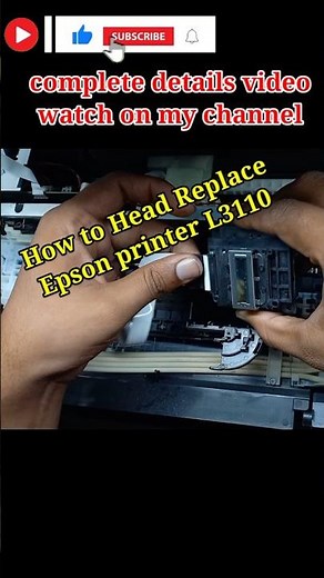 How to Head Replace Epson color printer L3110, L3150 #Epson printer Repairing