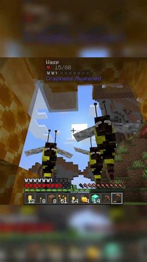 Everything in Crazy Craft Wants Me Dead… #minecraft #minecraftshorts #gaming #minecraftgameplay