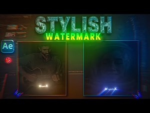 How to make Stylish Watermark | After effect Tutorial