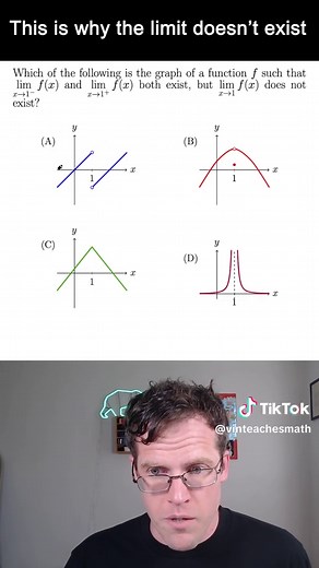Reading one-sided limits from a graph is one of the most important skills in AP Calculus. Remember, the left-hand limit and right-hand limit must agree for the overall limit to exist. This is a classic calculus bear trap that catches a lot of students on tests. #apcalculus #calculus #limits #math #apcalc #learnmath #mathtok #calculusbc #calculusab #mathteacher #stem #education #highschoolmath #desmos #satmath