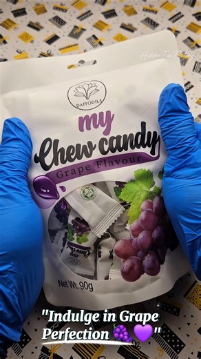 ASMR Grape Candy Unwrapping 🍇 | Satisfying & Crisp Sounds