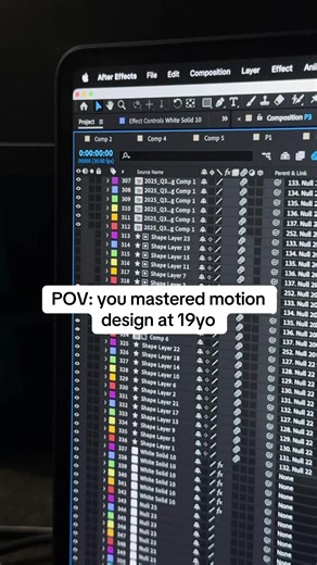 pov: you mastered motion design at 19yo #uianimation #aftereffects