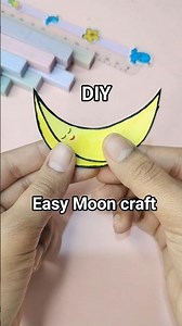 Easy Moon Craft 🌙 | Aesthetic & Cute DIY#shorts #diycraft #craftideas