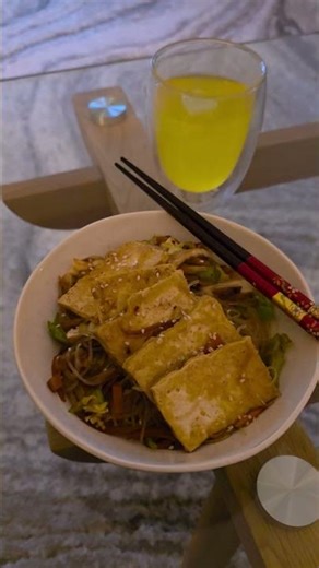 Cozy Tofu Noodle Bowl That Hits Different
