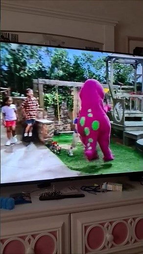 Barney swearing due to tickle-toes